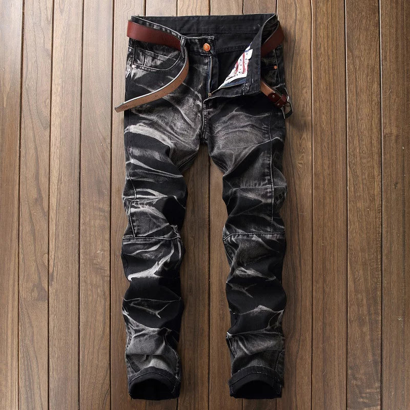 Men's Jeans Men's Pants Straight Tube Retro Pants