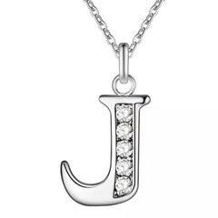 26 Letters English Trendy Street Fashion Couple Creative Simple All-fitting Diamond Studded Fashion Necklace