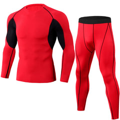 Ensemble de sports de base de base de base thermique d'hiver pour hommes