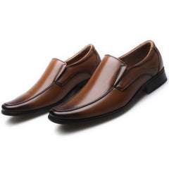 Herren-Square-Toe kleine Lederschuhe