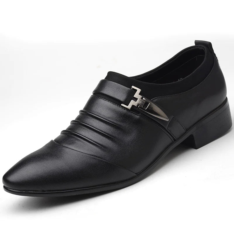 Kick à talon à talons bas pour le dessus bas Point-Toe Casual Business Anti-slip extérieur chaussures supérieures à basse coupe