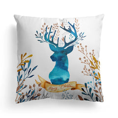 Christmas Watercolor Oreadcase Festival Festival Homeware Couvre de coussin réconfortant