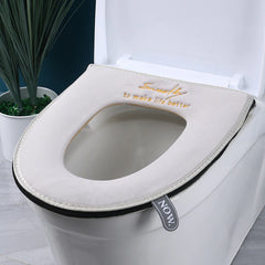 Salle de restauration Zipper Universal Plux chaude maison confortable Home Soft Toilet Soupt Couvercle de siège de toilette d'hiver