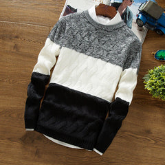 Men's Casual Slim Round Neck Knitting Sweater