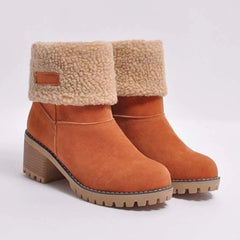 M.O.I Botas de lujo de peluche cortos de lujo de Women's Winter Winter