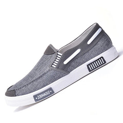 Chaussures de pont de gusset de gusset de gusset en denim pour hommes