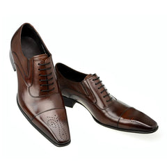 Zapatos de oxford de cuero para hombres