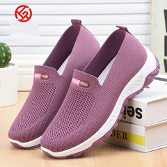 Chaussures de baskets pour femmes Sneakers de plate-forme non glissante pour femmes chaussettes en mailles pour femmes à large mocassins chaussures de marche