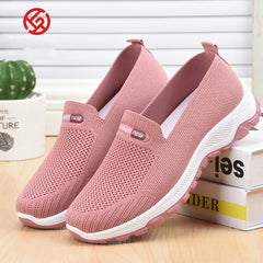 Chaussures de baskets pour femmes Sneakers de plate-forme non glissante pour femmes chaussettes en mailles pour femmes à large mocassins chaussures de marche