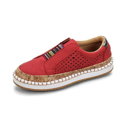 Damen Kick Flat Round-Toe Casual Vielseitige Anti-Rutsch atmungsaktiv bequeme leichte Sneaker