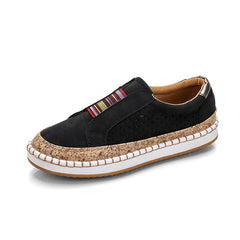 Damen Kick Flat Round-Toe Casual Vielseitige Anti-Rutsch atmungsaktiv bequeme leichte Sneaker