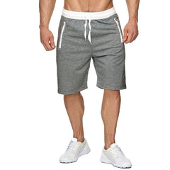 Entraînement de shorts actifs pour hommes Running Gym Athletic Jogger Gym pantalon de survêtement athlétique avec poche à fermeture éclair