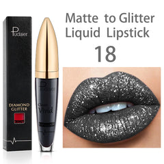 Glitter Sequin Waterproof Lip Liquid Lip Balm Mask