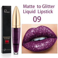 Glitter Sequin Waterproof Lip Liquid Lip Balm Mask