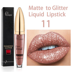 Glitter Sequin Waterproof Lip Liquid Lip Balm Mask