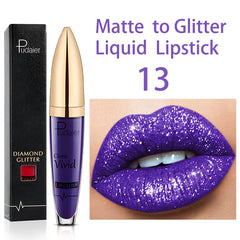 Glitter Sequin Waterproof Lip Liquid Lip Balm Mask