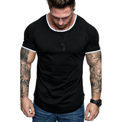 T-shirt en coton en bambou de taille européenne pour hommes