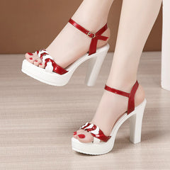 High Heels Platform Female Female Women's Block Heel Sandals