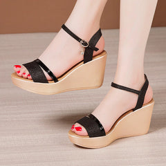 Wedge Heel High Heel Sandals Ladies Platform Sandals