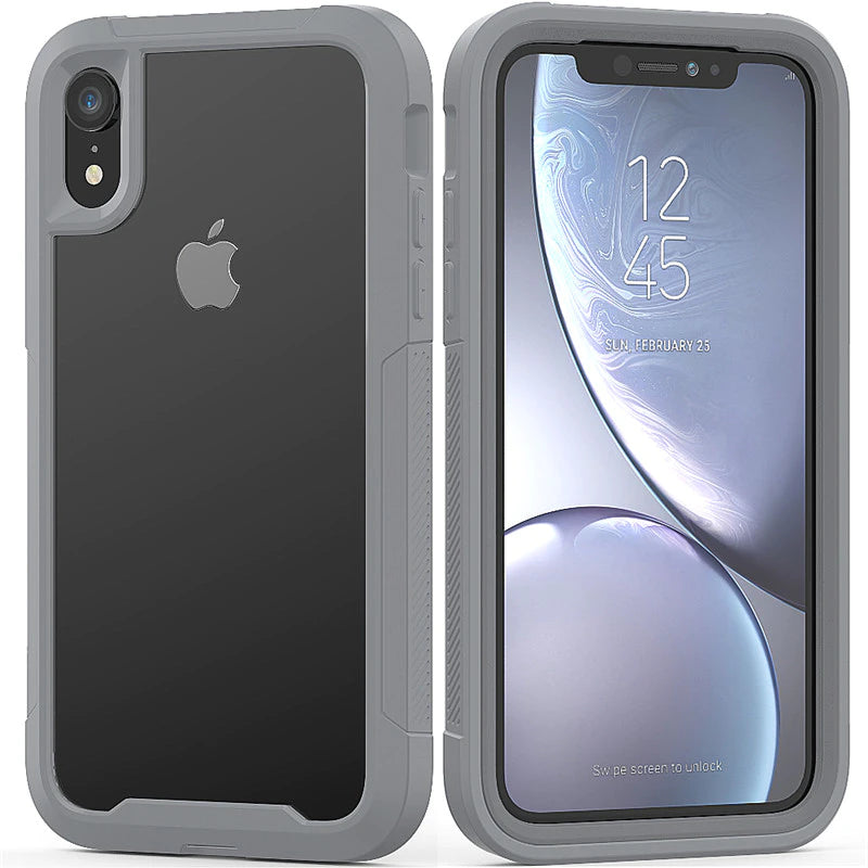 Case de teléfono de armadura híbrida híbrida para iPhone 12 11 XR XS MAX 8 7 Plus para iPhone 11Pro Max 6s Plus PC duro TPU 2 IN1 Cubierta completa