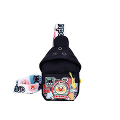 Crossbody Small Female Hip Hop Personalized Canvas Bag