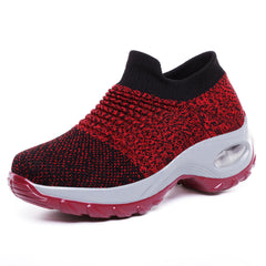 Women's Mesh Slip-On Patchwork Sneakers