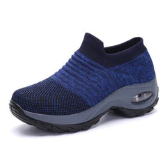 Frauen-Mesh-Slip-On-Patchwork-Sneaker