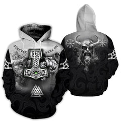 Moda Men Men Hoodies Viking Tattoo 3D Unisex Unisex Hoodie streetwear casual sudadera con capucha Sportswear.