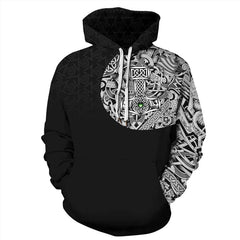 Fashion Men Hoodies Viking Tattoo 3D imprimé unisexe Sweatwear Streetwear Sweat-shirt à capuche décontractée.