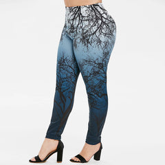 Beibeia Plus Size Jeans encaje con cintura alta Leggings de fitness de fitness de gimnasio pantalones deportivos pantalones