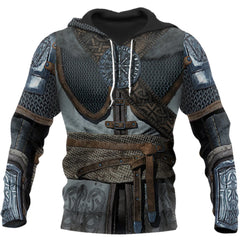 Templar Knight Hoodie 3D Printed Fashion Sportswear Harajuku Street Loose Plus Size Streetwear Men's Clothing