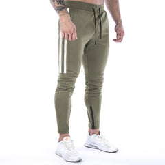 Men's Muscle Fitness Sports Long Pants Casual Running Training Slim Fit Pants