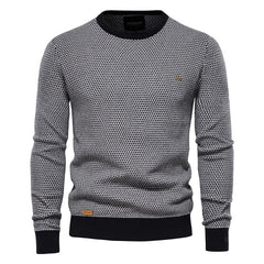 Männer lässig kontrastfarben trendy Pullover Strickwege