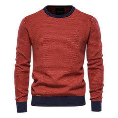 Männer lässig kontrastfarben trendy Pullover Strickwege