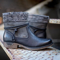 Autumn Winter Shoes Wool Thicken Women Ankle Boots Casual Ladies Shoes Snow Boot Suede Leather Short Boots Med Heels Shoes