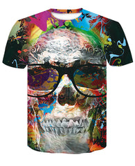 Men's Polyester Fiber Digital Print Casual Top