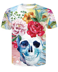 Men's Polyester Fiber Digital Print Casual Top