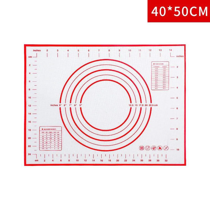 60x40 cm tavolo da forno in silicone tappetini impasti rotolanti e taglio pad pizza pasta per pasticceria per pasticceria