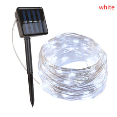 LED Outdoor Solar Lamp String Lichter 100/200 LEDs Fee Feenury Urlaub Hochzeitsfeier Garland Solar Garden wasserdicht für häusliche LED -Dekoration