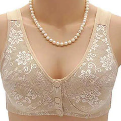 Coton Broided Front Fermed Full Cup Bra