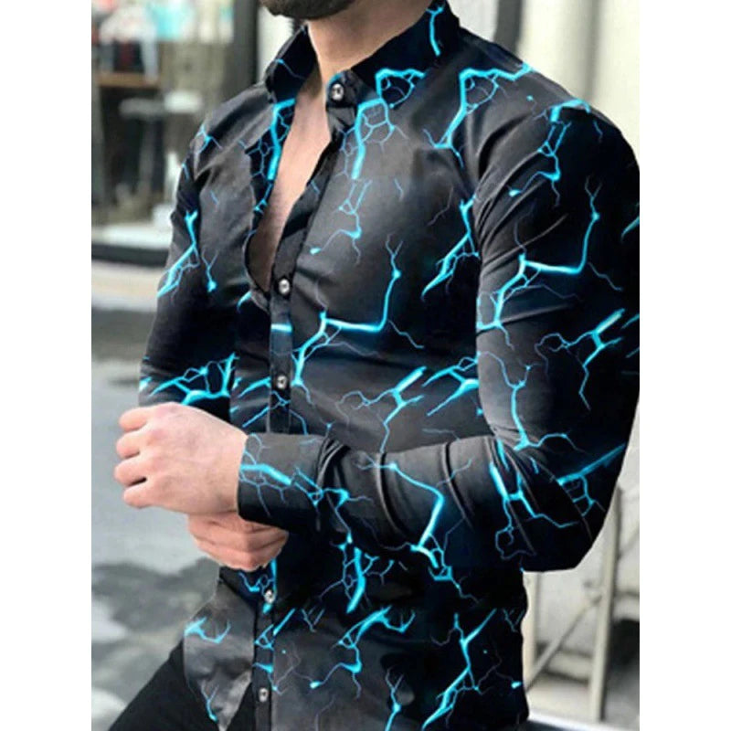 Chemise de fête luxueuse à manches longues