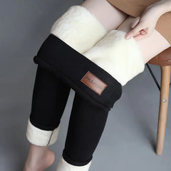 Women's High Waist Fleece Winter Thermal Pencil Pants