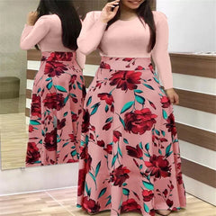 Vestido de manga larga para mujer Túnica informal