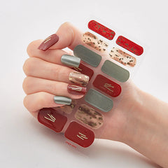 High-quality nail stickers fully pasted 3D hot stamping laser nail polish film stickers fashionable nail stickers.