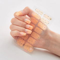 High-quality nail stickers fully pasted 3D hot stamping laser nail polish film stickers fashionable nail stickers.