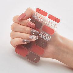 High-quality nail stickers fully pasted 3D hot stamping laser nail polish film stickers fashionable nail stickers.