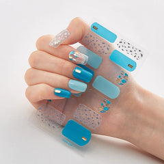 High-quality nail stickers fully pasted 3D hot stamping laser nail polish film stickers fashionable nail stickers.