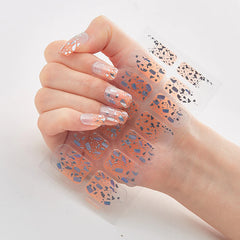 High-quality nail stickers fully pasted 3D hot stamping laser nail polish film stickers fashionable nail stickers.