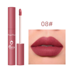 12 couleurs Velvet Matte Lip Bloss étanche hydratant facile à porter Cosmétique de beauté hydratante de liquide hydratant durable