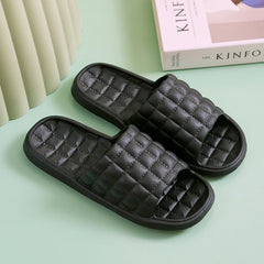 Thick Platform Bathroom Home Slippers Women Men Summer Cloud Slippers Non-slip Flip Flops Couples Soft Sole EVA Indoor Slides